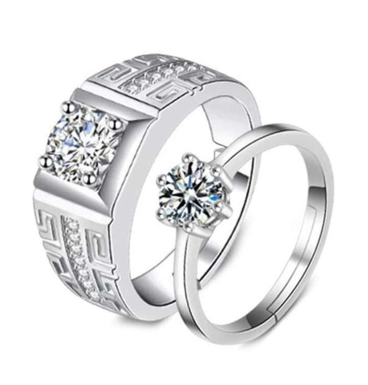 Silver Diamond Ring – Perfect Gift for Men, Women & Couples