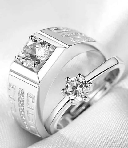 Silver Diamond Ring – Perfect Gift for Men, Women & Couples