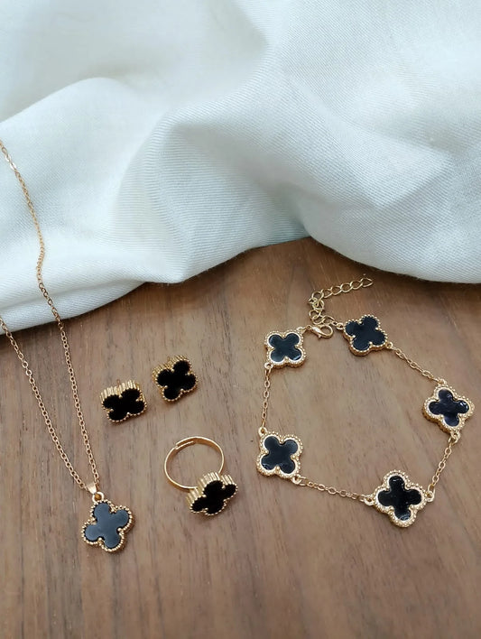 Leaf Clover Jewellery Set