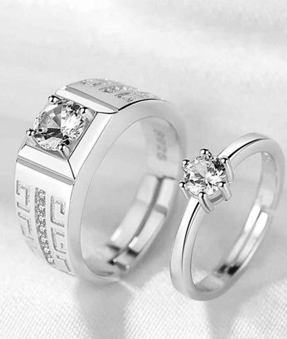 Silver Diamond Ring – Perfect Gift for Men, Women & Couples